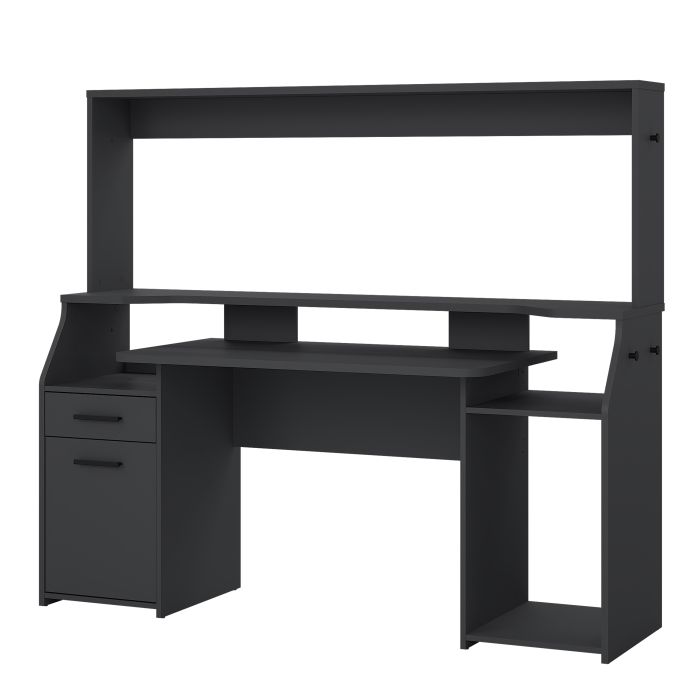 Function Plus Gaming Desk with 1 Door 1 Drawer