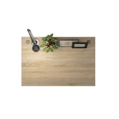 Prima Desk 120cm in Oak with White Legs