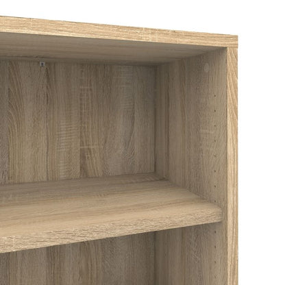 Prima Bookcase 2 Shelves with 2 Drawers 2 Doors In Oak