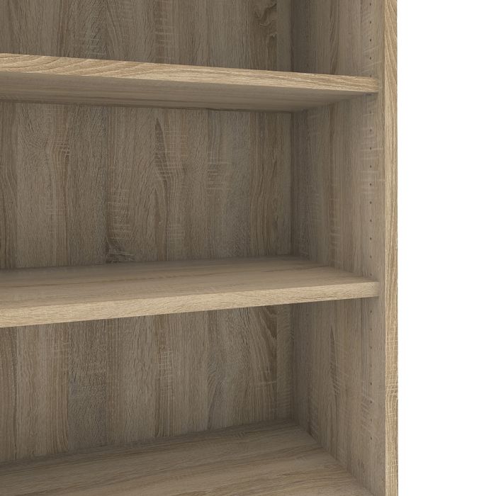 Prima Bookcase 2 Shelves with 2 Drawers 2 Doors In Oak