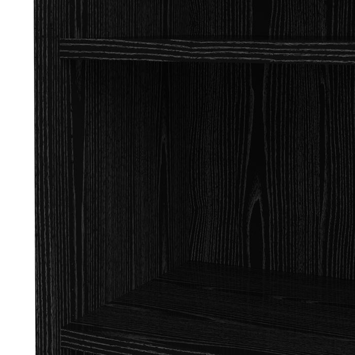 Prima Bookcase 5 Shelves in Black Woodgrain