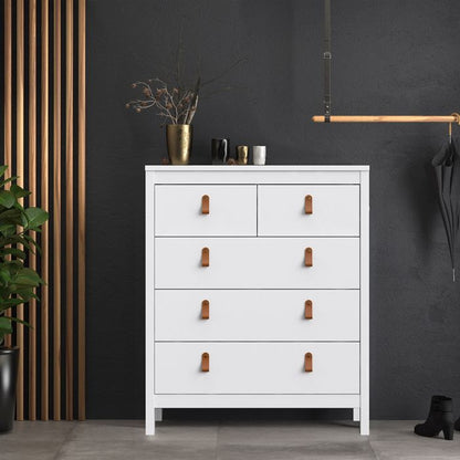 Barcelona Chest 3+2 Drawers in White