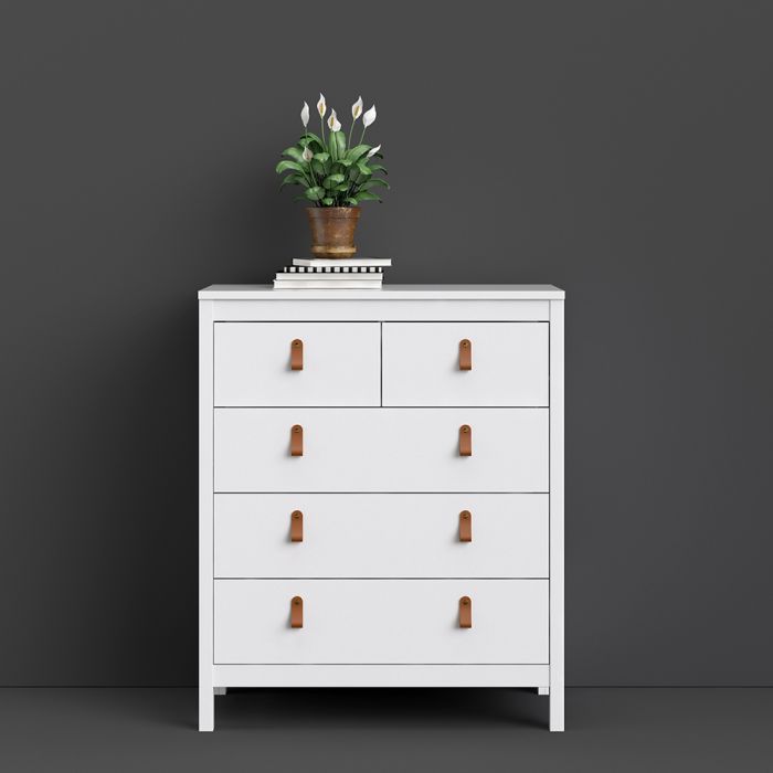 Barcelona Chest 3+2 Drawers in White