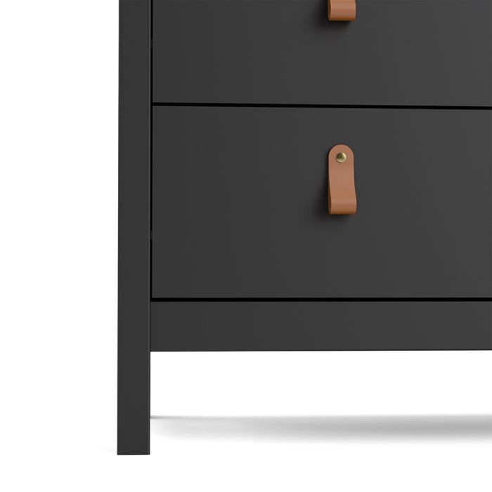 Barcelona Chest 3+2 Drawers in Matt Black