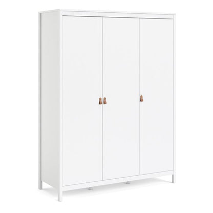 Barcelona Wardrobe with 3 Doors in White