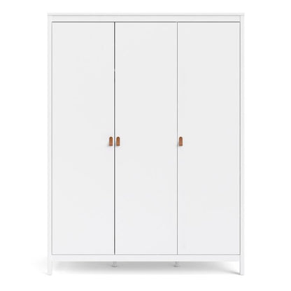 Barcelona Wardrobe with 3 Doors in White