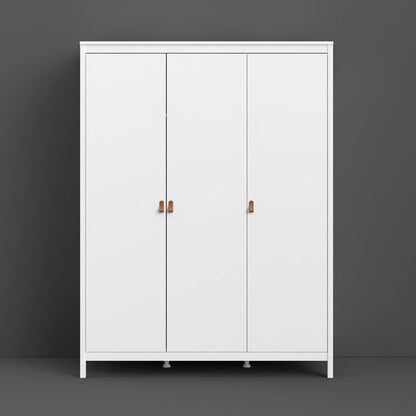 Barcelona Wardrobe with 3 Doors in White