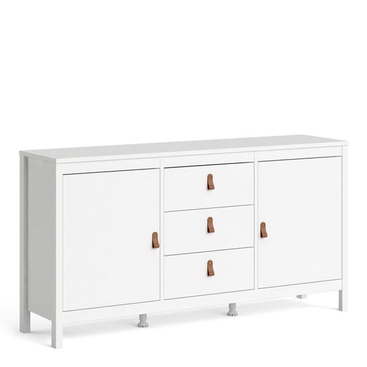 Barcelona Sideboard 2 Doors 3 Drawers in White