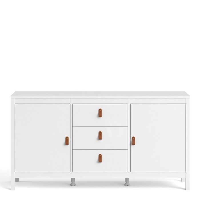 Barcelona Sideboard 2 Doors 3 Drawers in White