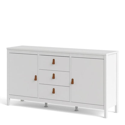 Barcelona Sideboard 2 Doors 3 Drawers in White