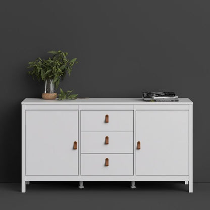 Barcelona Sideboard 2 Doors 3 Drawers in White