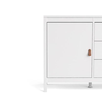 Barcelona Sideboard 2 Doors 3 Drawers in White