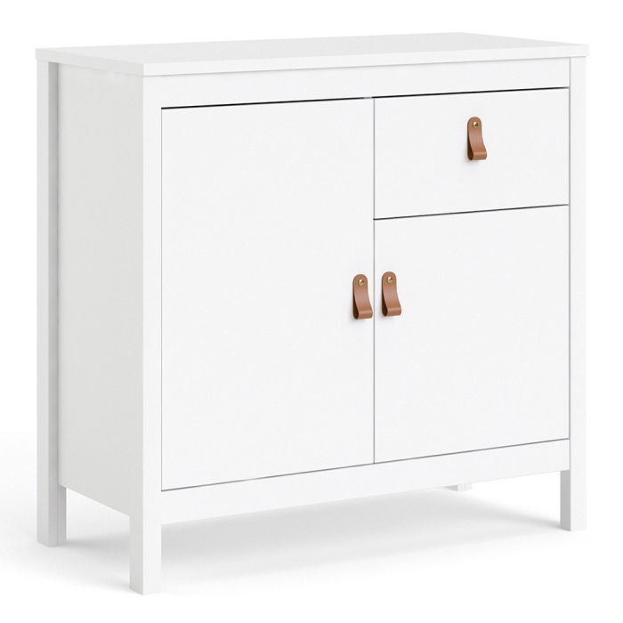 Barcelona Sideboard 2 Doors 1 Drawer in White