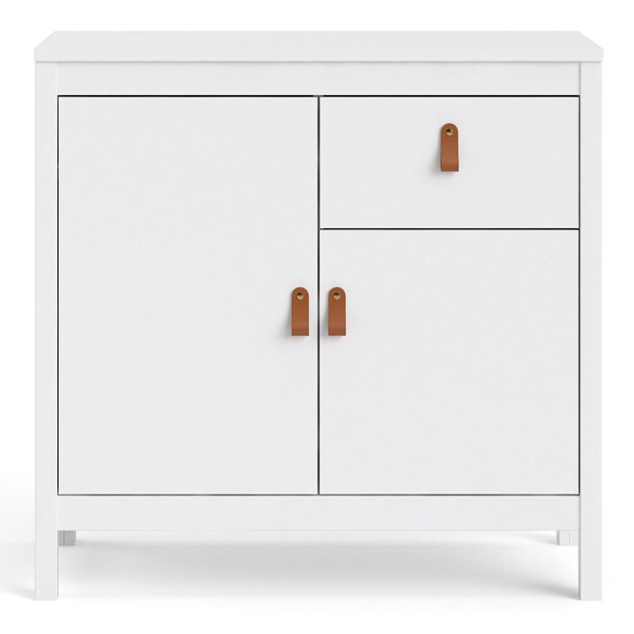 Barcelona Sideboard 2 Doors 1 Drawer in White