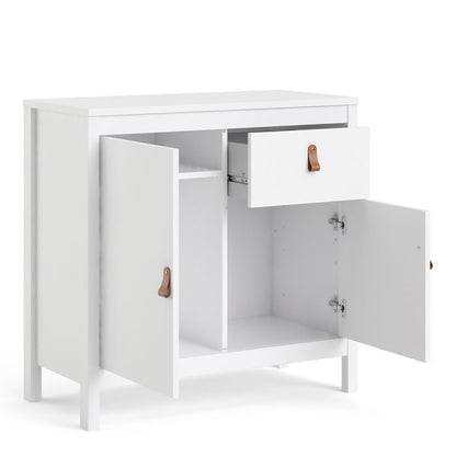 Barcelona Sideboard 2 Doors 1 Drawer in White