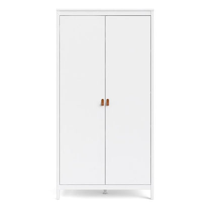 Barcelona Wardrobe with 2 Doors in White