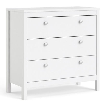 Madrid Chest 3 Drawers in White