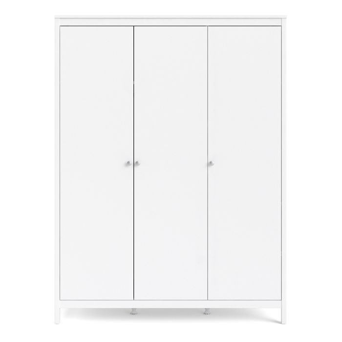 Madrid Wardrobe with 3 Doors in White