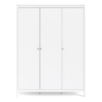 Madrid Wardrobe with 3 Doors in White