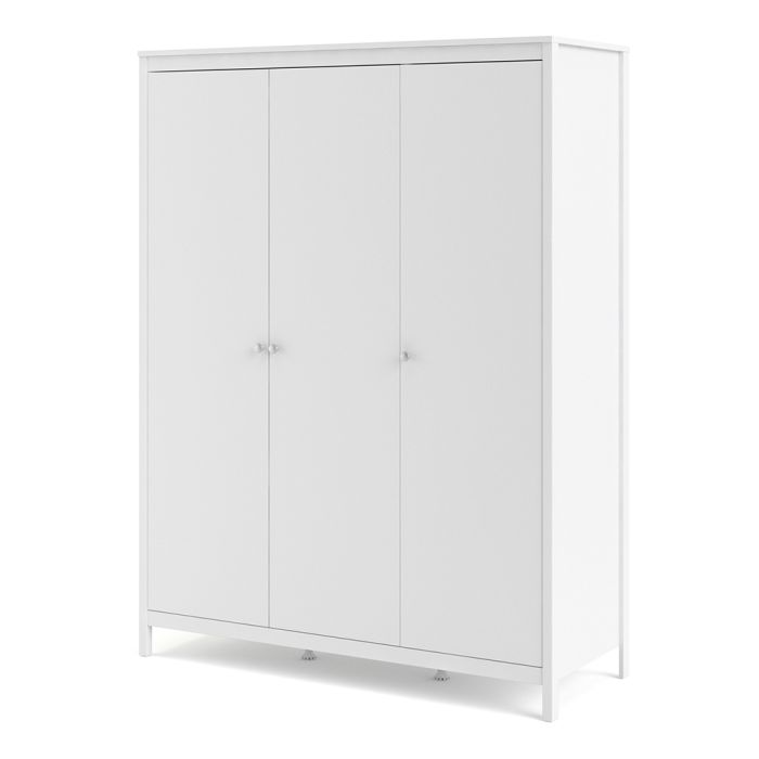 Madrid Wardrobe with 3 Doors in White