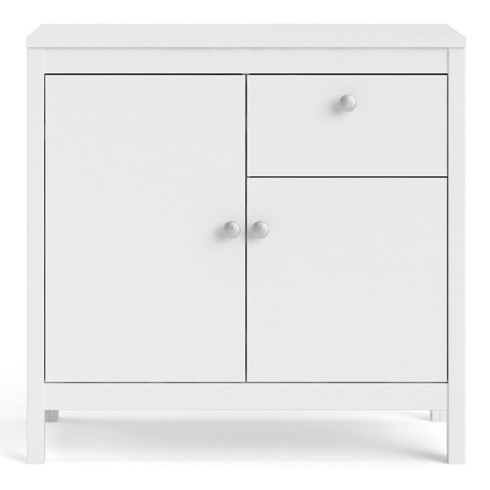 Madrid Sideboard 2 Doors 1 Drawer in White