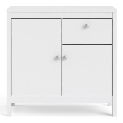 Madrid Sideboard 2 Doors 1 Drawer in White