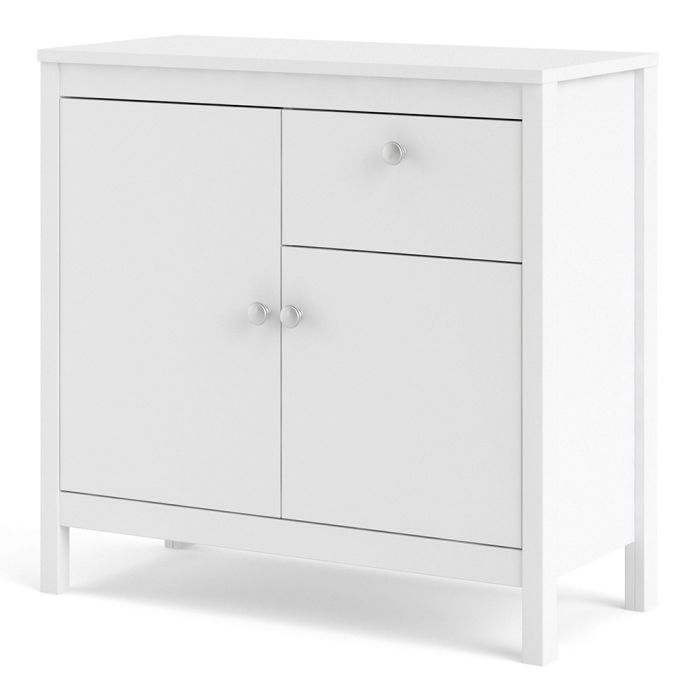 Madrid Sideboard 2 Doors 1 Drawer in White