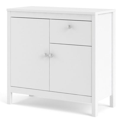 Madrid Sideboard 2 Doors 1 Drawer in White