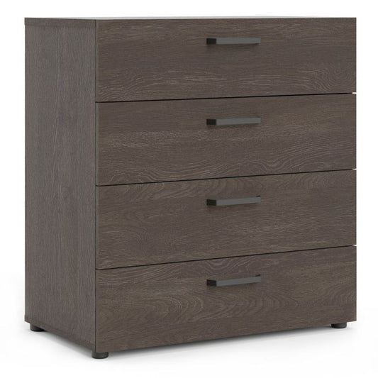 Dallas Chest 4 Drawers in Rovere Gessato Dark Oak