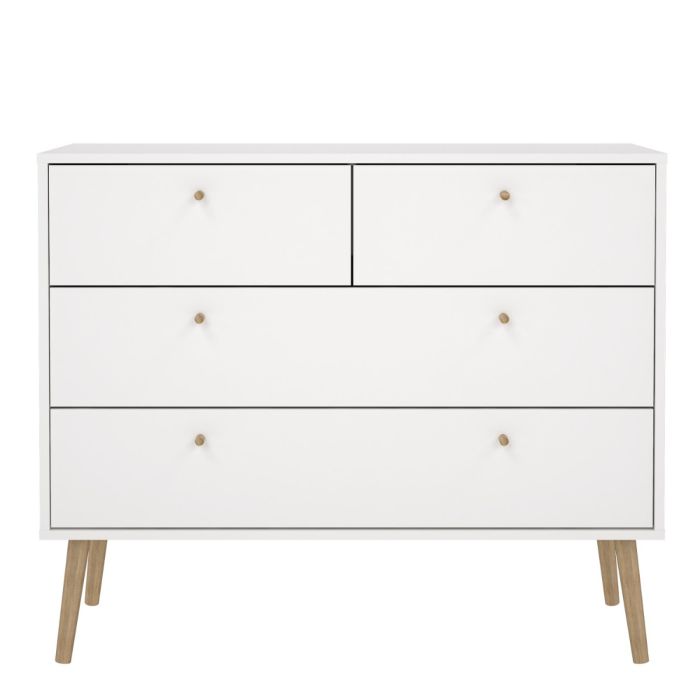 Cumbria Chest 2 + 2 Drawers White