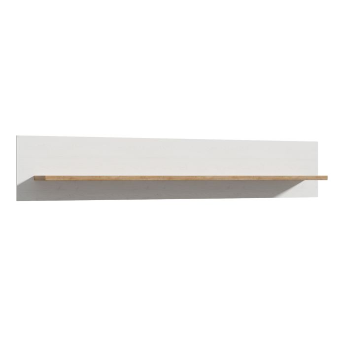 Bohol 160cm Wall Shelf in Riviera Oak/White