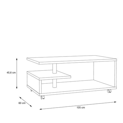 Bailey Coffee Table in Concrete Grey