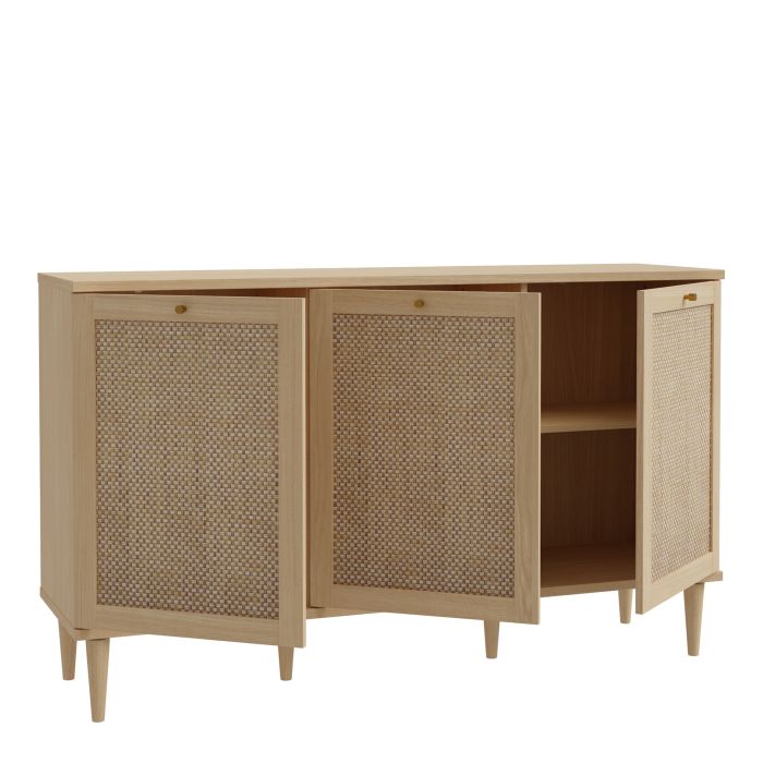 Calasetta 3 Door Sideboard in Rattan