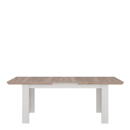 Illopa Extending Dining Table 160-207cm in Oak Nelson/Snowy Oak