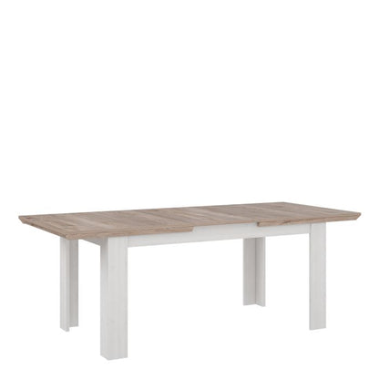 Illopa Extending Dining Table 160-207cm in Oak Nelson/Snowy Oak