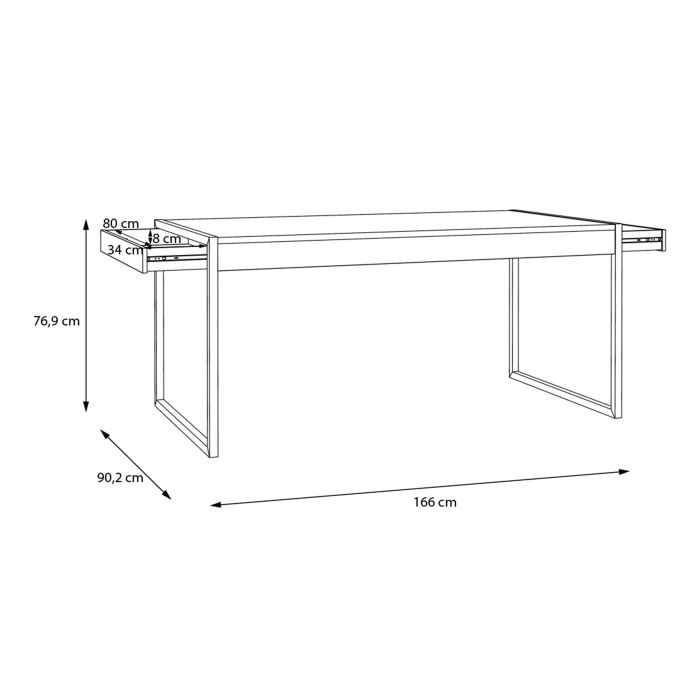 High Rock Dining Table in Riviera Oak