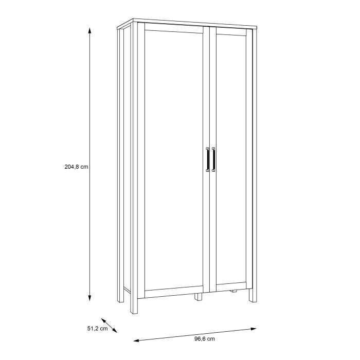 Malte Brun Display Cabinet in Waterford Oak