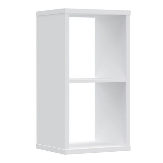 Mauro 1 Shelf Storage Unit in White High Gloss/White