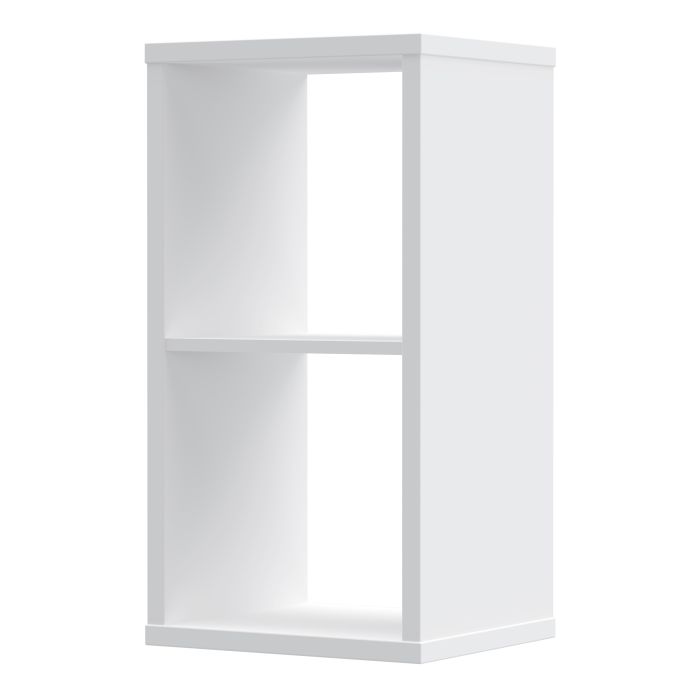 Mauro 1 Shelf Storage Unit in White High Gloss/White