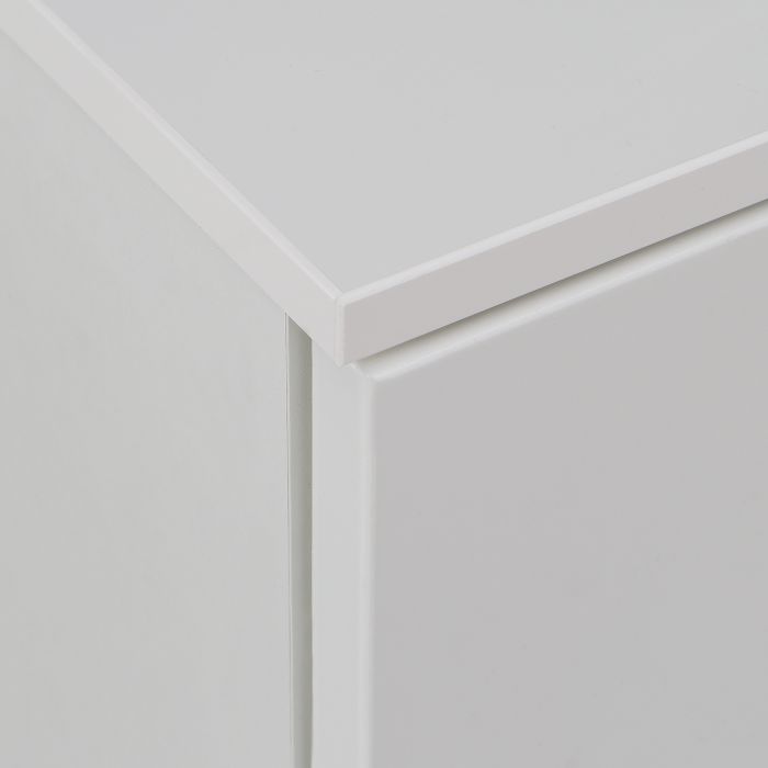 Sienna Chest of Drawers in White/White High Gloss