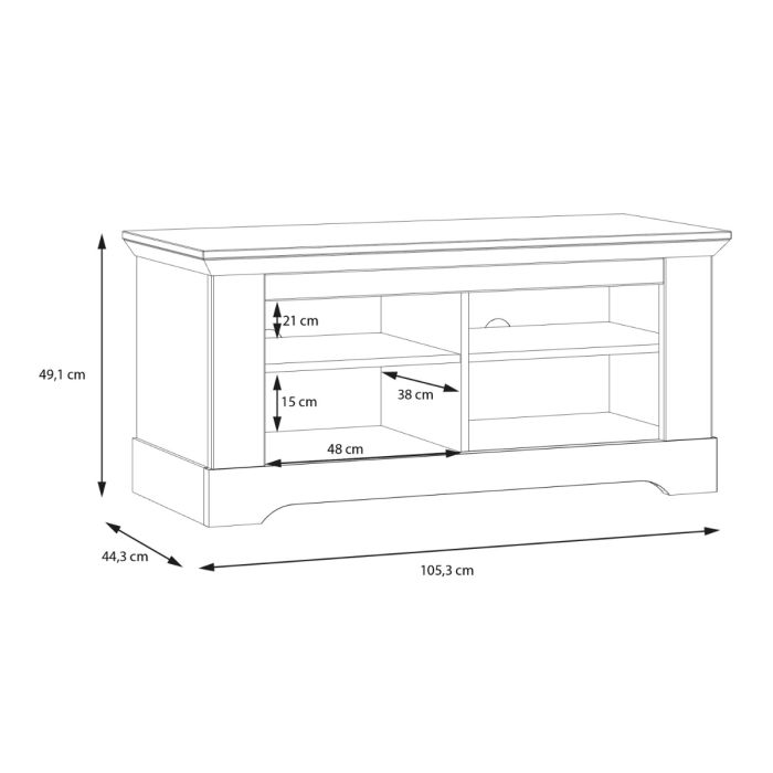 Illopa Storage Bench in Oak Nelson/Snowy Oak