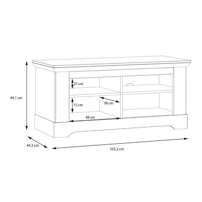 Illopa Storage Bench in Oak Nelson/Snowy Oak