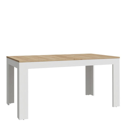 Bohol Extending Dining Table 160-207cm in Riviera Oak/White