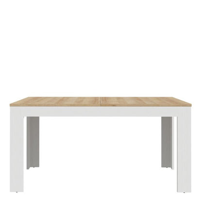 Bohol Extending Dining Table 160-207cm in Riviera Oak/White